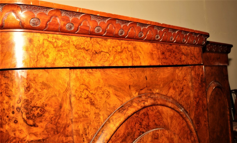 Wonderful Victorian walnut 3 door wardrobe View XV