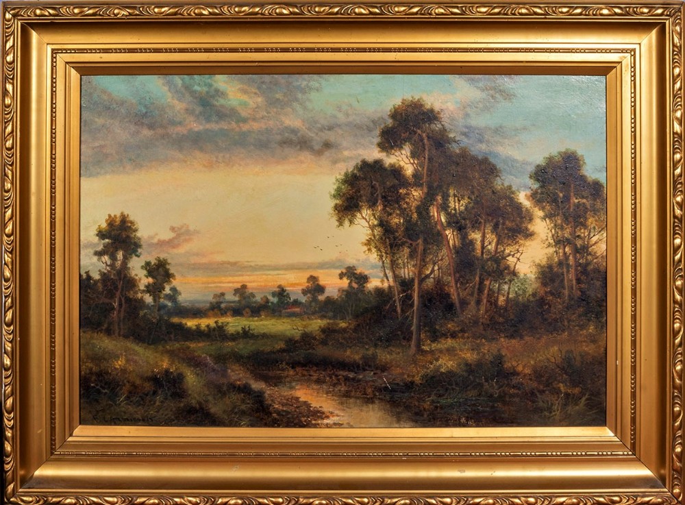 A pair of oil paintings by F E Jamieson.(1895/,1950)