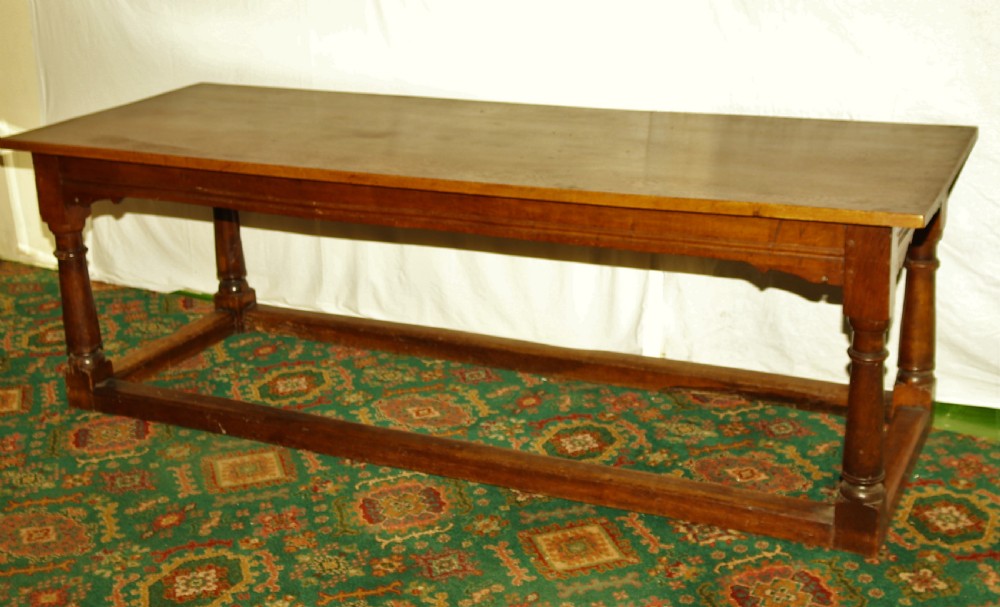 Oak refectory table 1900.