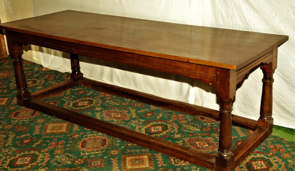 Oak refectory table 1900. View II