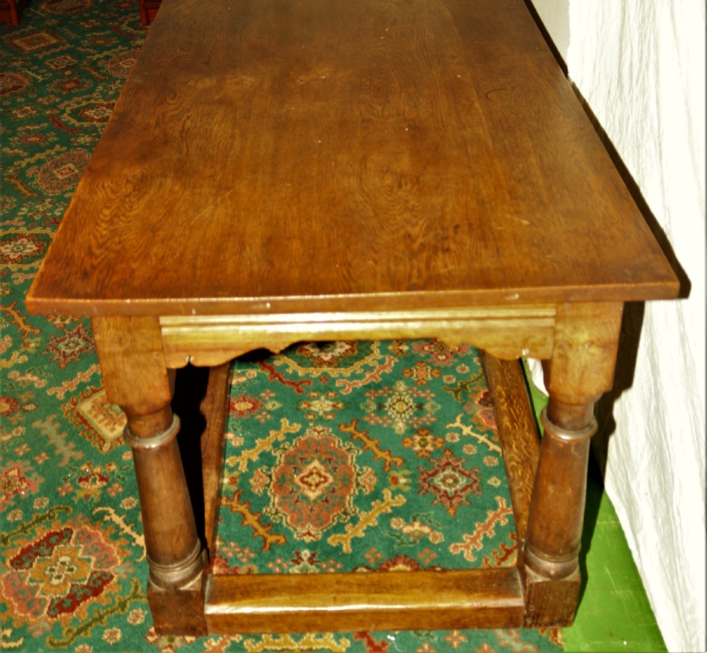 Oak refectory table 1900. View VI
