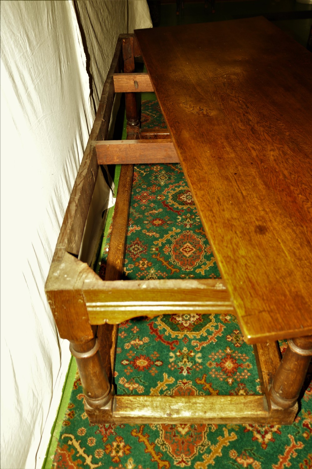 Oak refectory table 1900. View VII