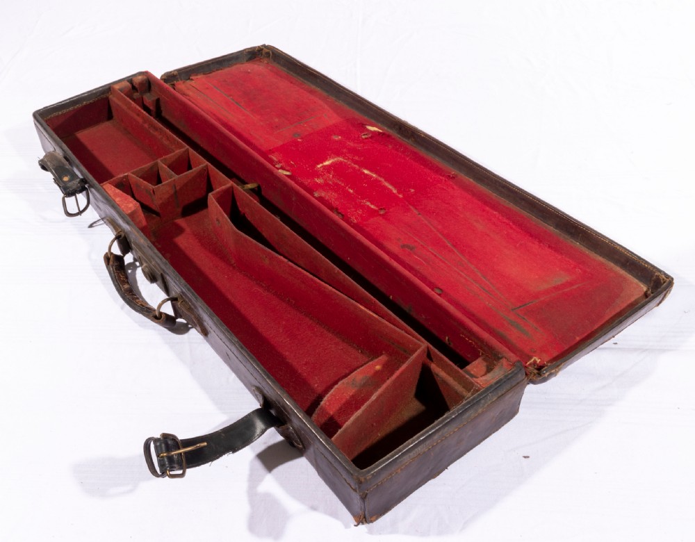 A leather gun case.