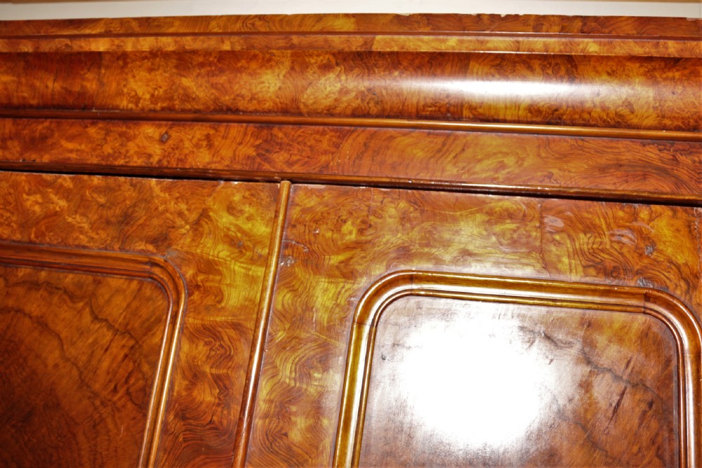 A Victorian walnut 2-door robe. View V