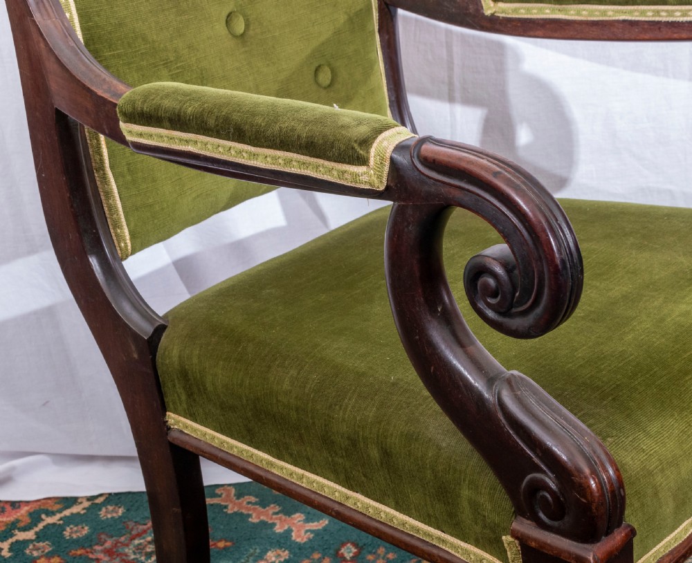 A Georgian mahogany chair. View II