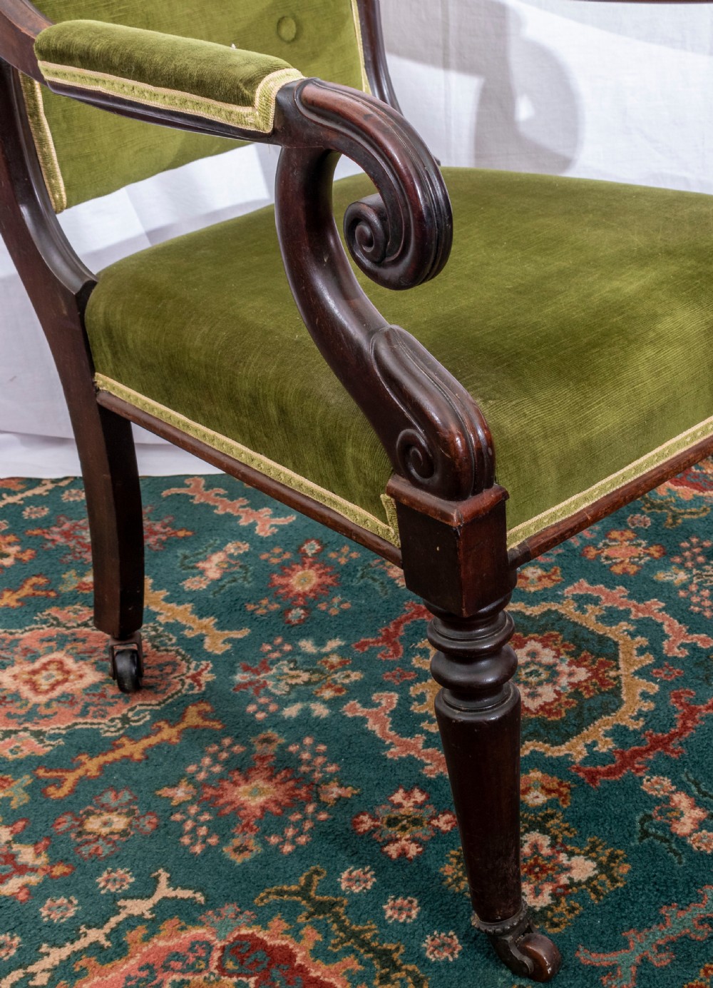 A Georgian mahogany chair. View III