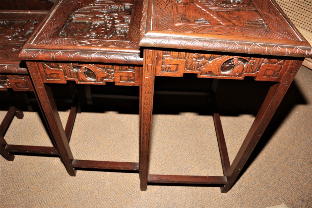 Nest of 4 Chinese tables. View VI
