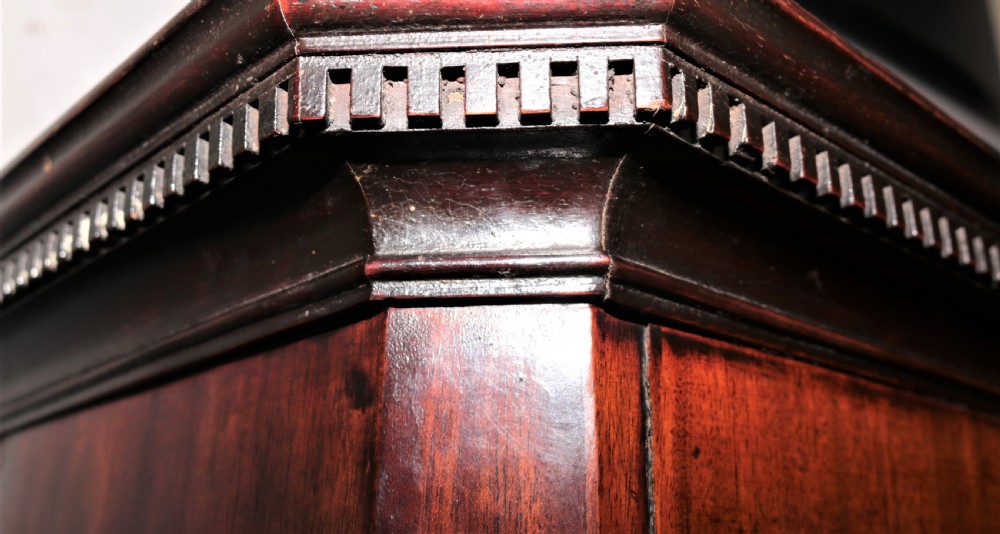 Georgian mahogany chest on chest. View V