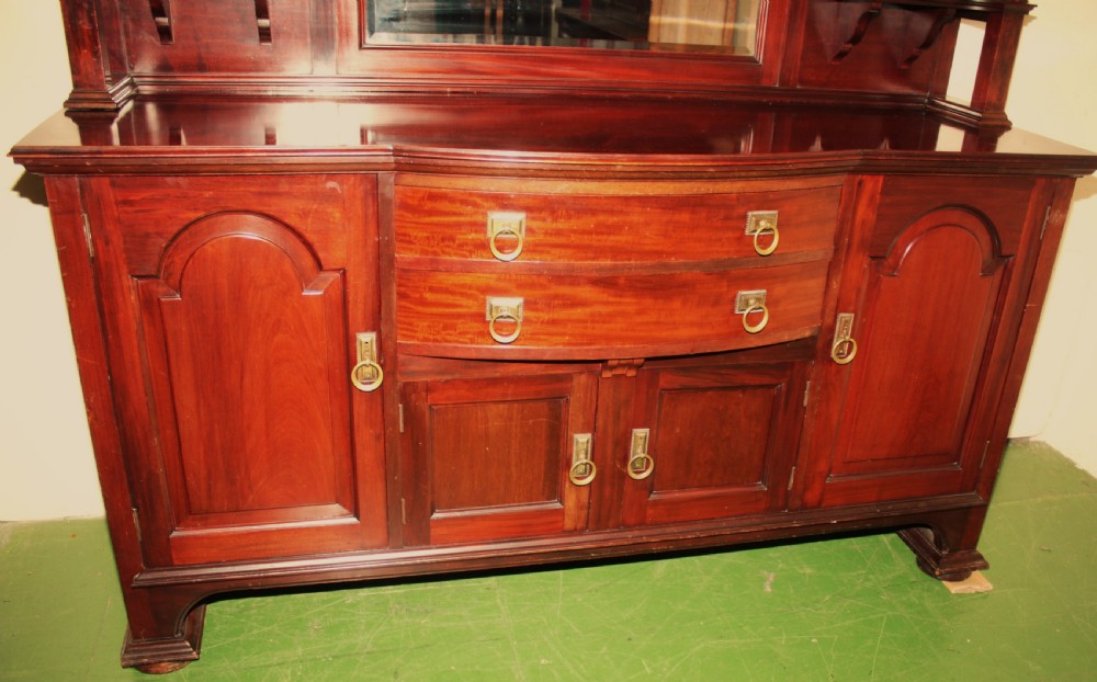 Edwardian sideboard in mahogany. View IV