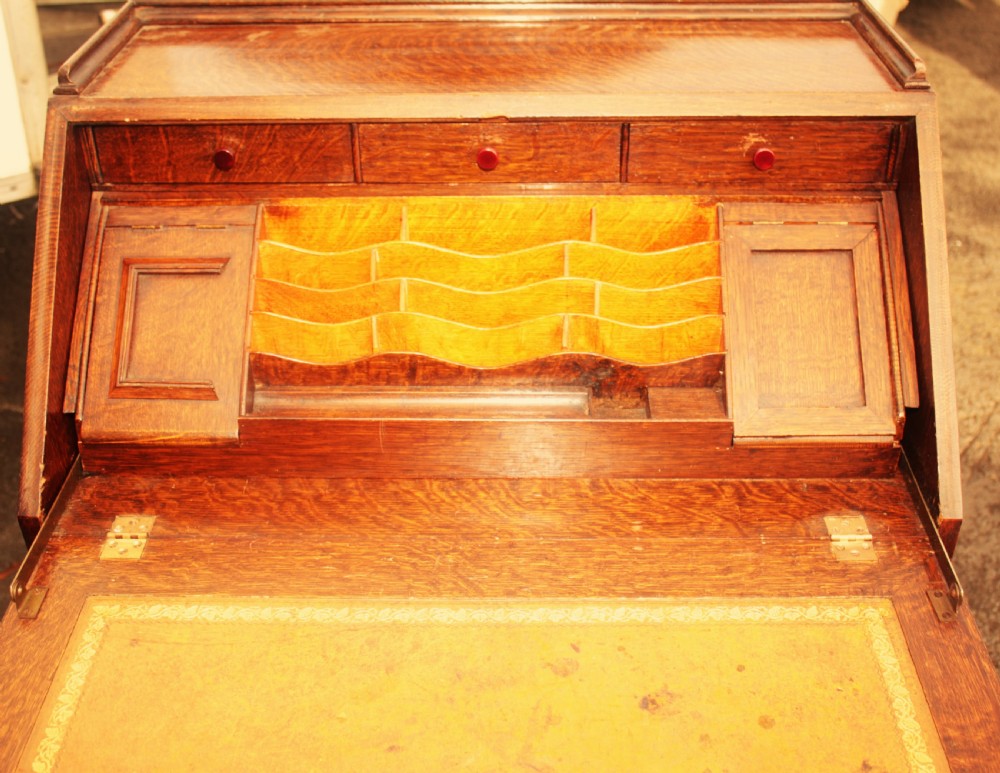 Rare deco bureau OAK View VIII