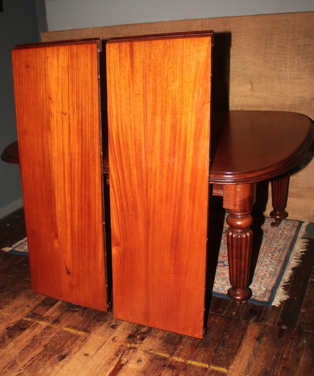 Victorian mahogany dining table seats 10. View II