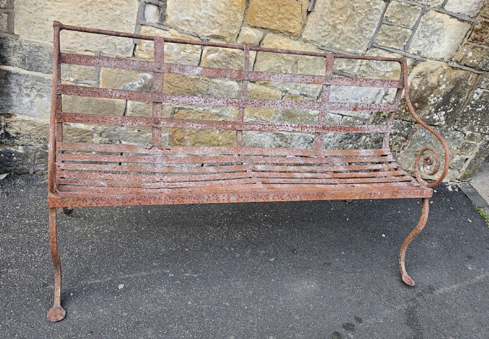 Regency iron bench 