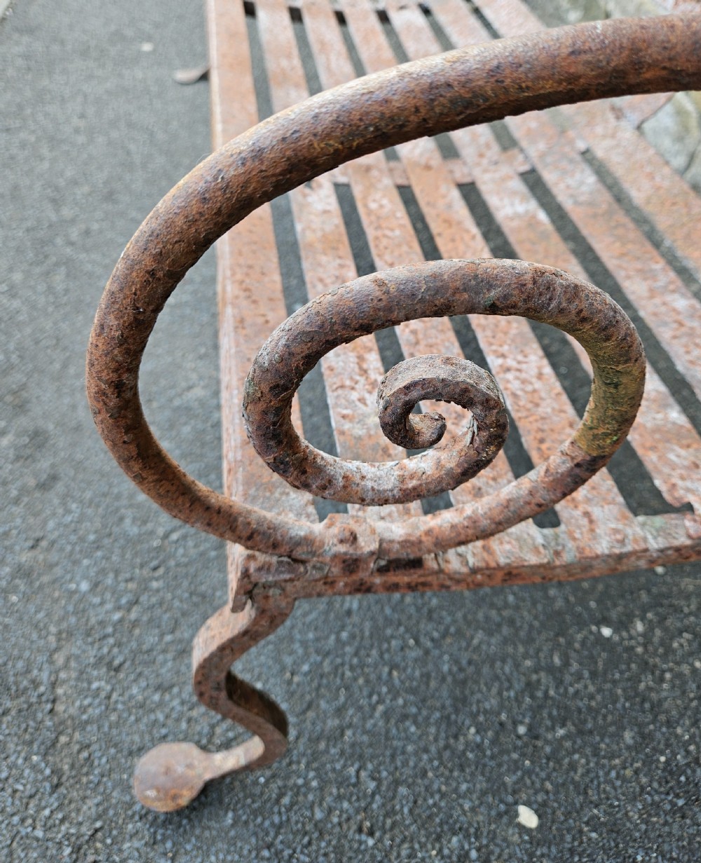 Regency iron bench  View III