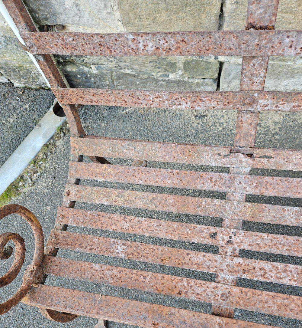 Regency iron bench  View V