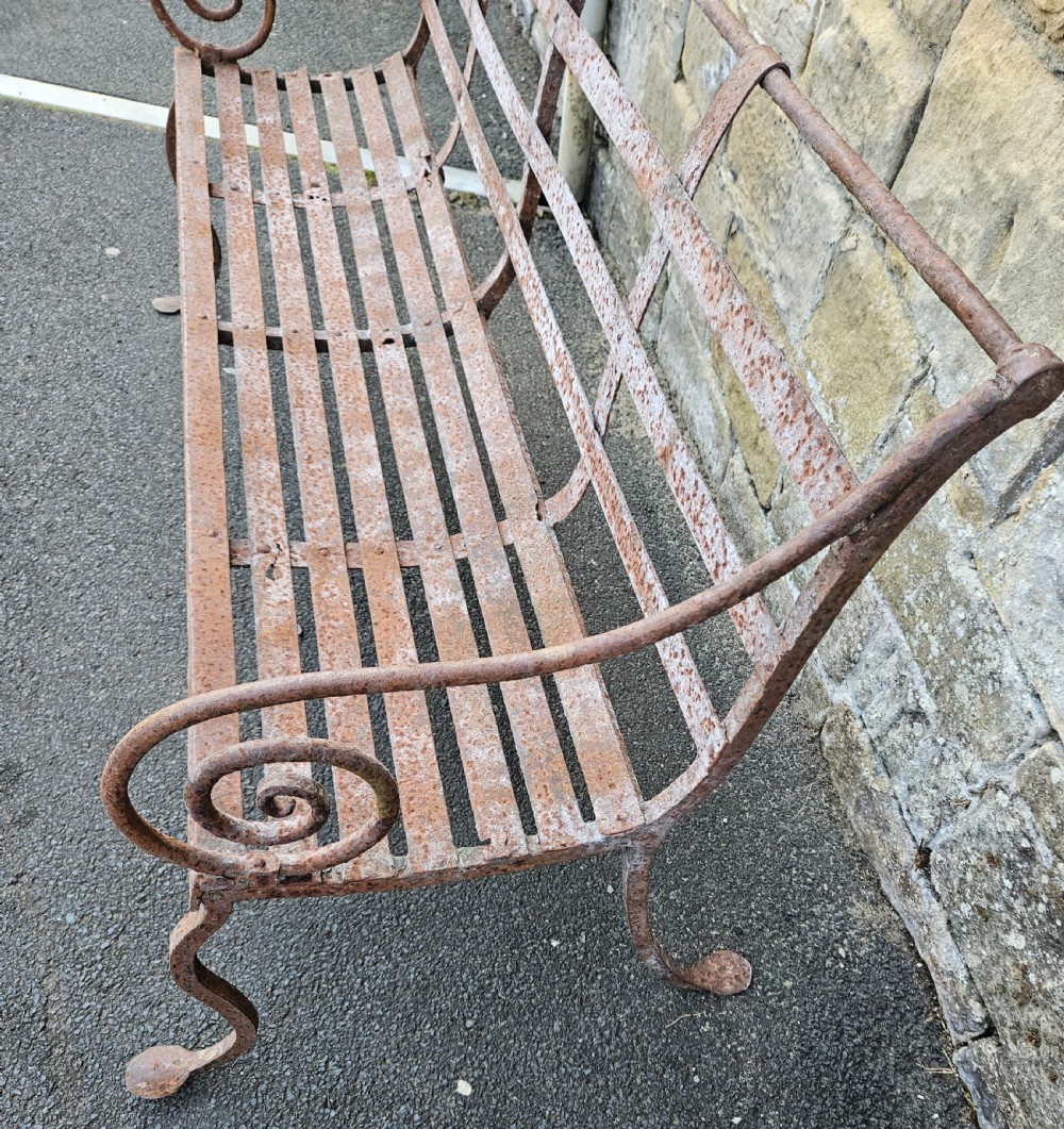 Regency iron bench  View IX