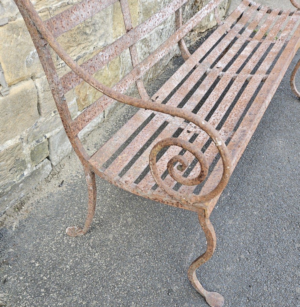 Regency iron bench  View X