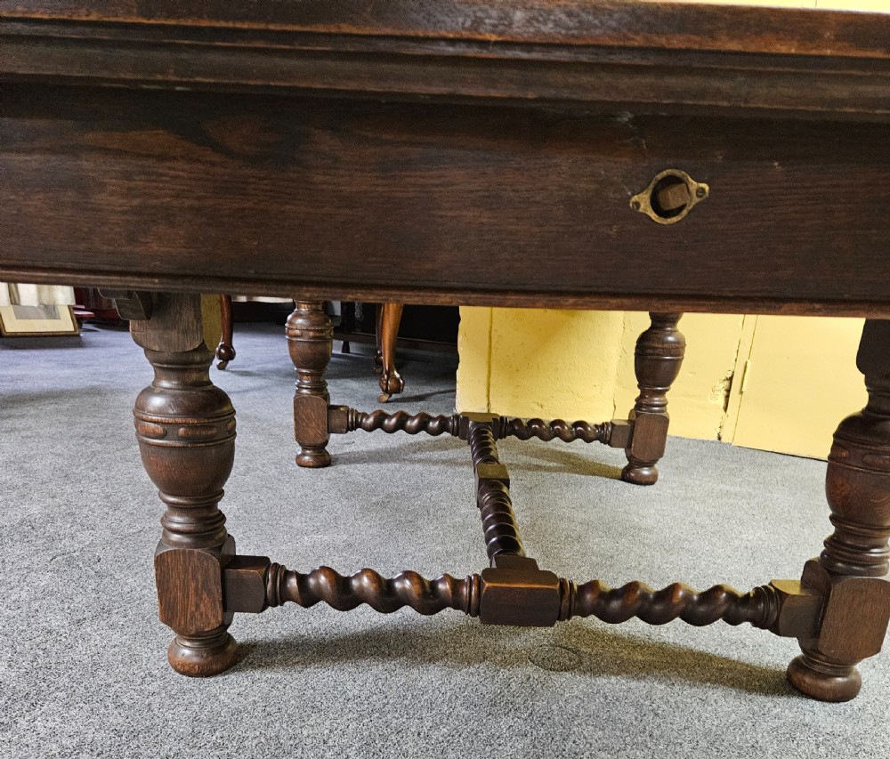 Large oak extending table.  View VI