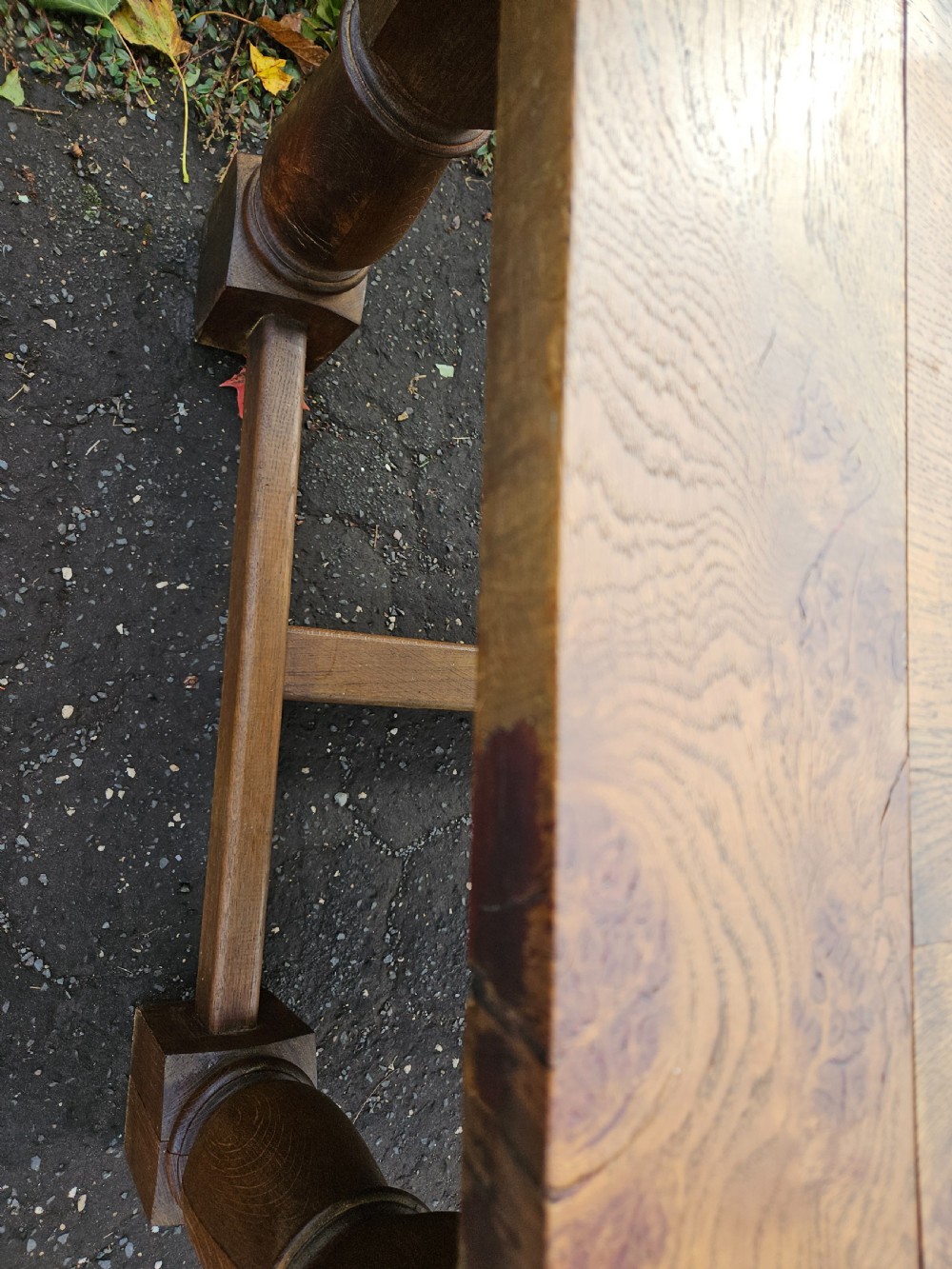 Elm refectory table  View VI