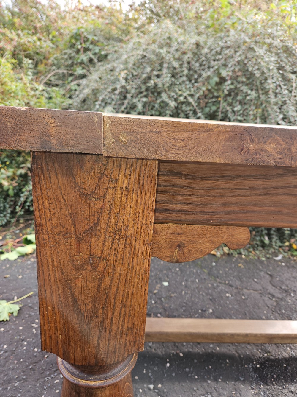 Elm refectory table  View IX