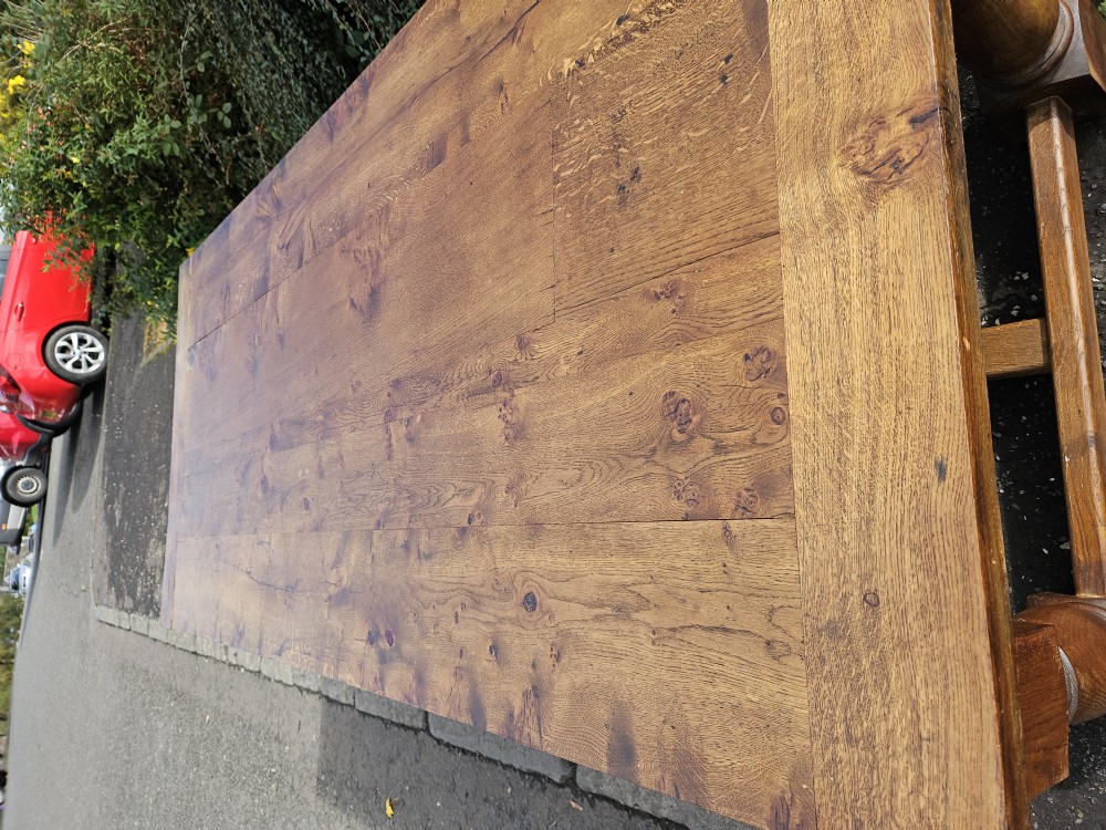 Elm refectory table  View XII