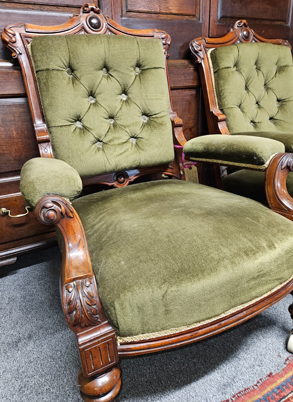 Victorian mahogany armchairs 2 View VI