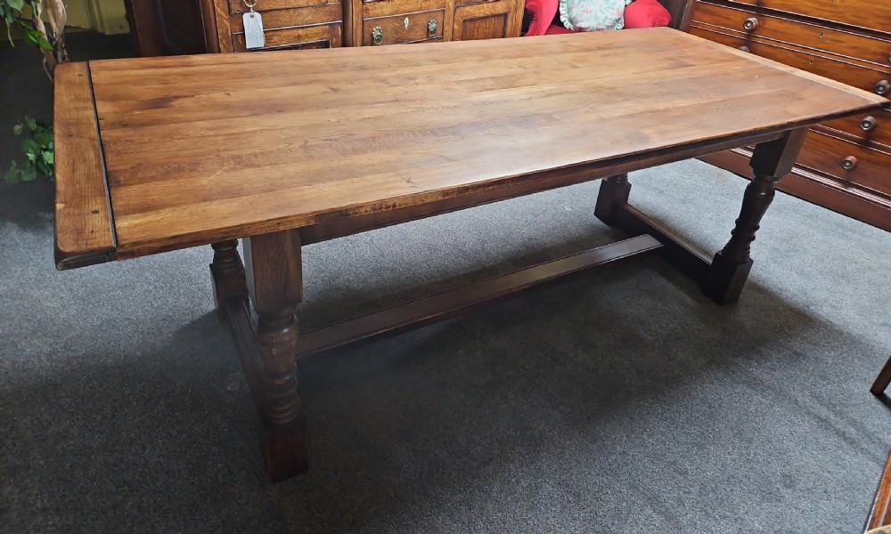 Oak refectory table 