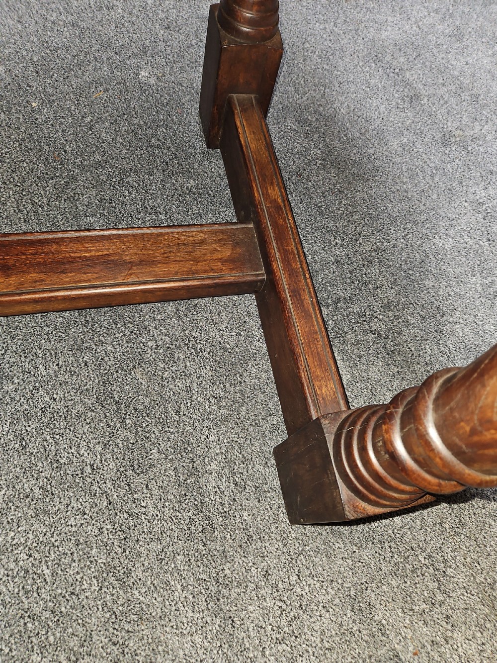 Oak refectory table  View VI