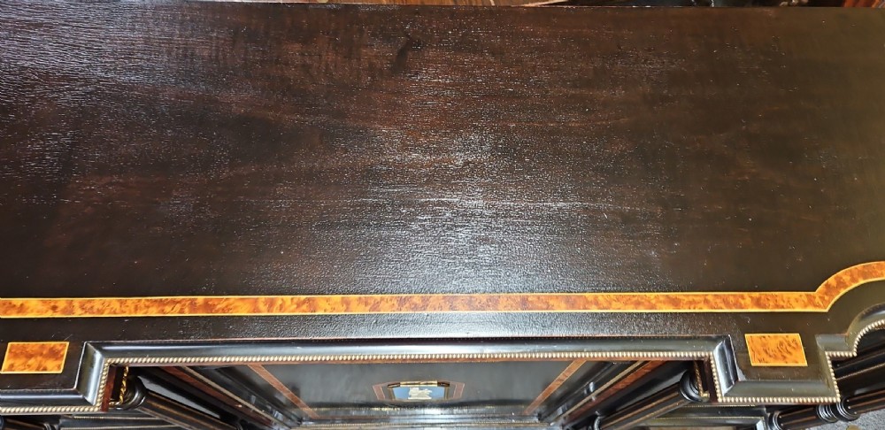 Victorian ebonised credenza.  View V