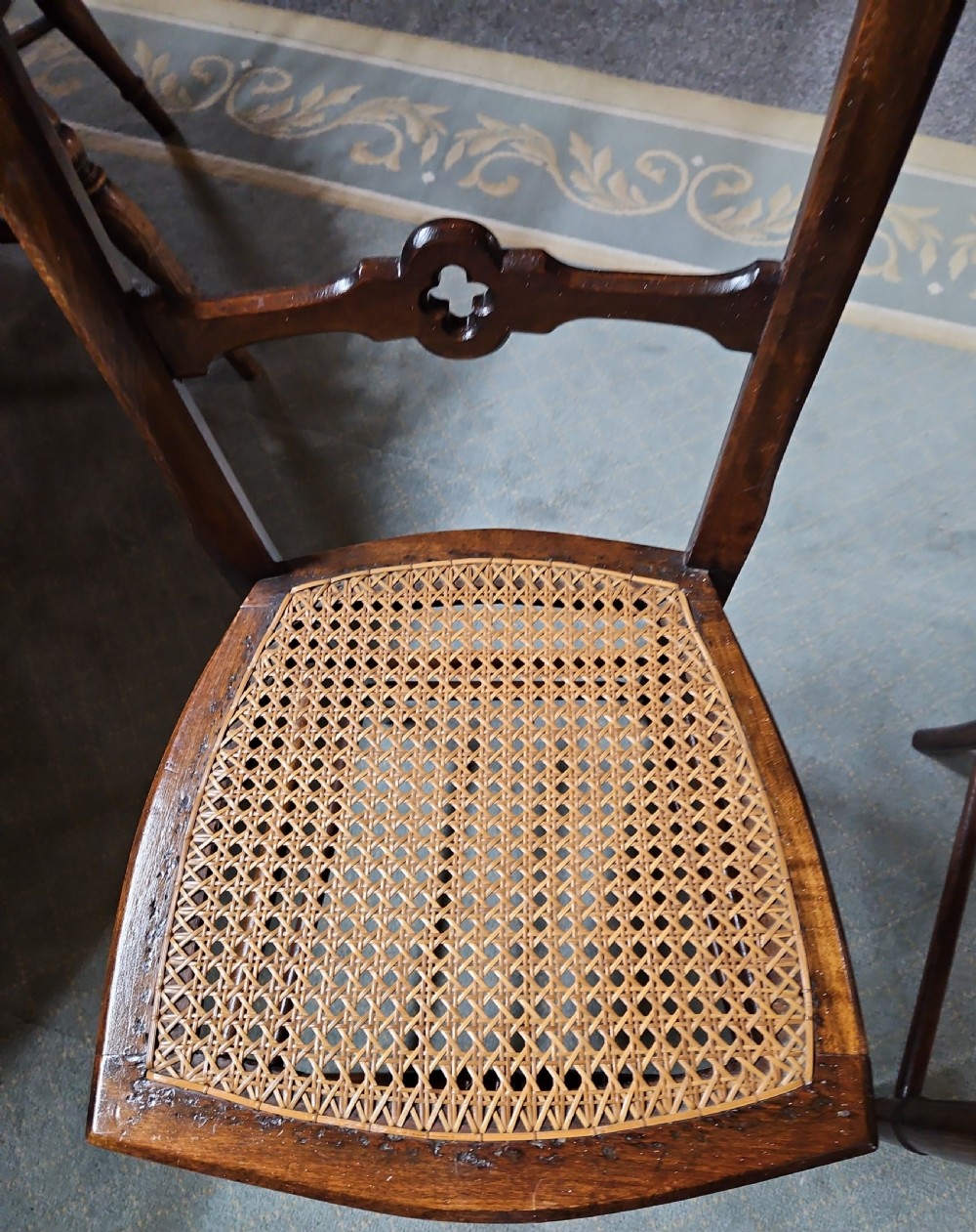 A pritty pair of Victorian bed room chairs  View III