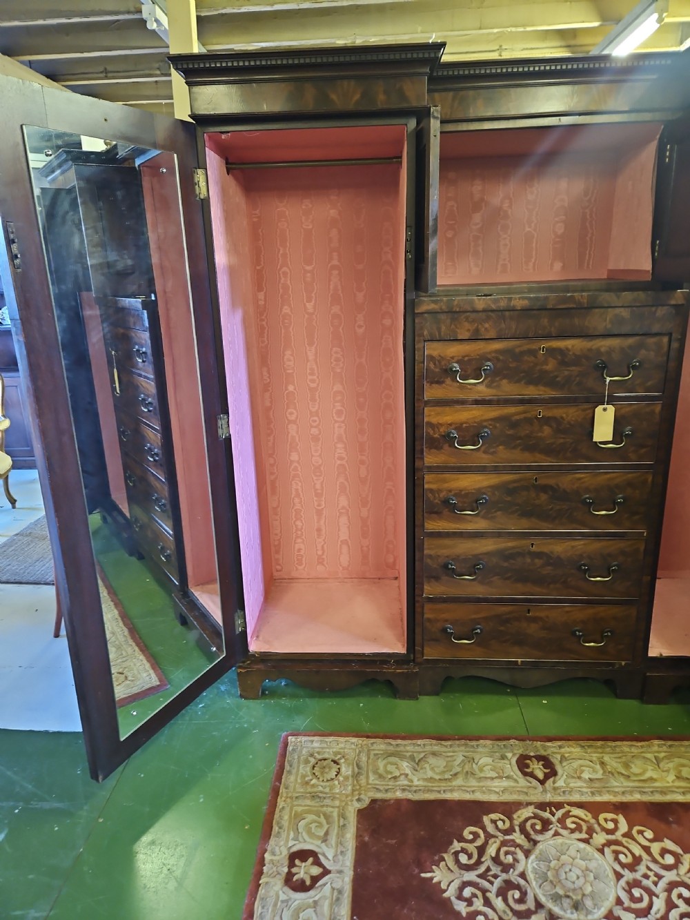 Victorian mahogany wardrobe  View V
