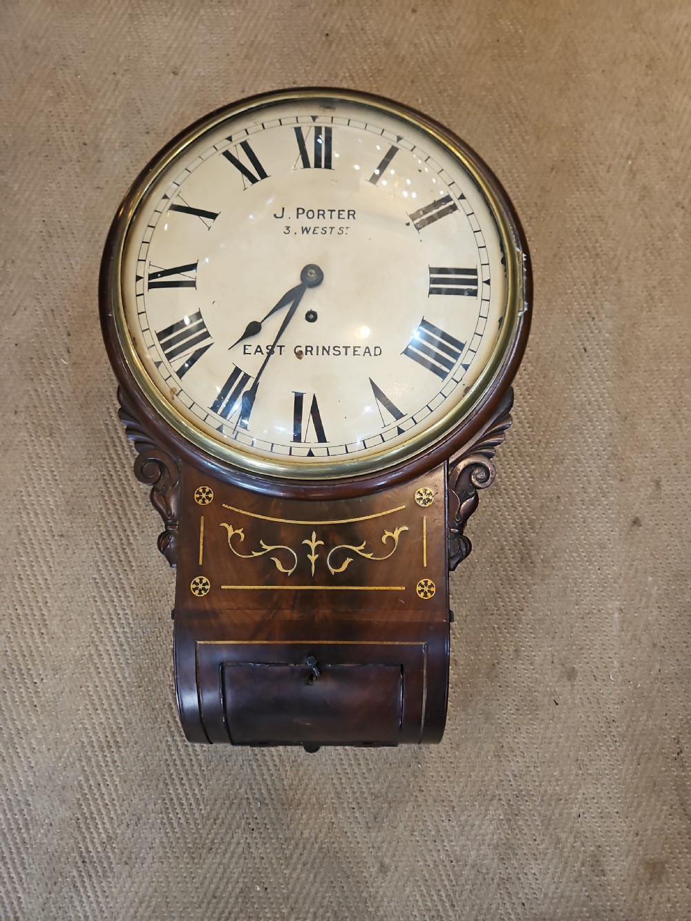 Fusse wall clock. Regency..