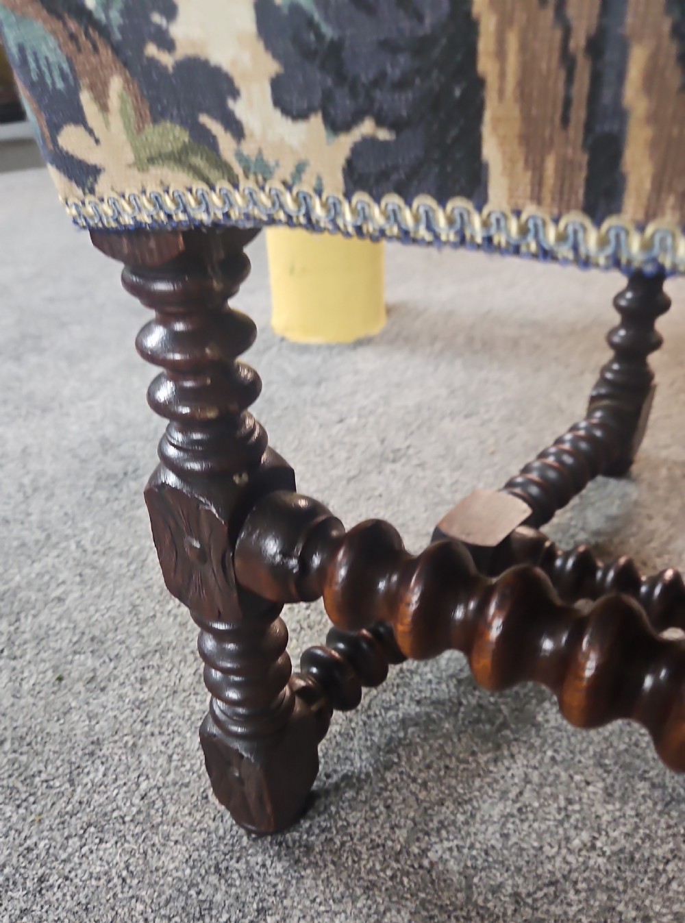 Victorian oak bobbin chair.  View VI