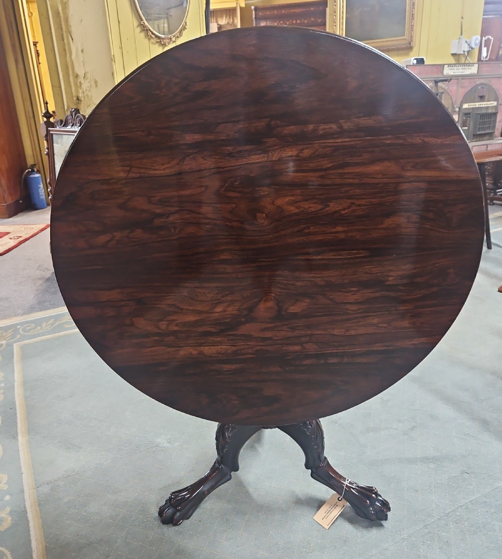 George 2nd rosewood tip top table. 