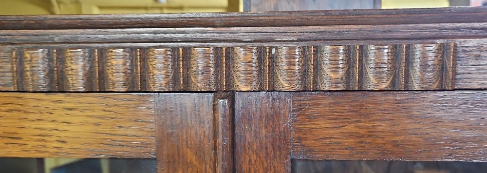 Art deco oak display cabinet. View III