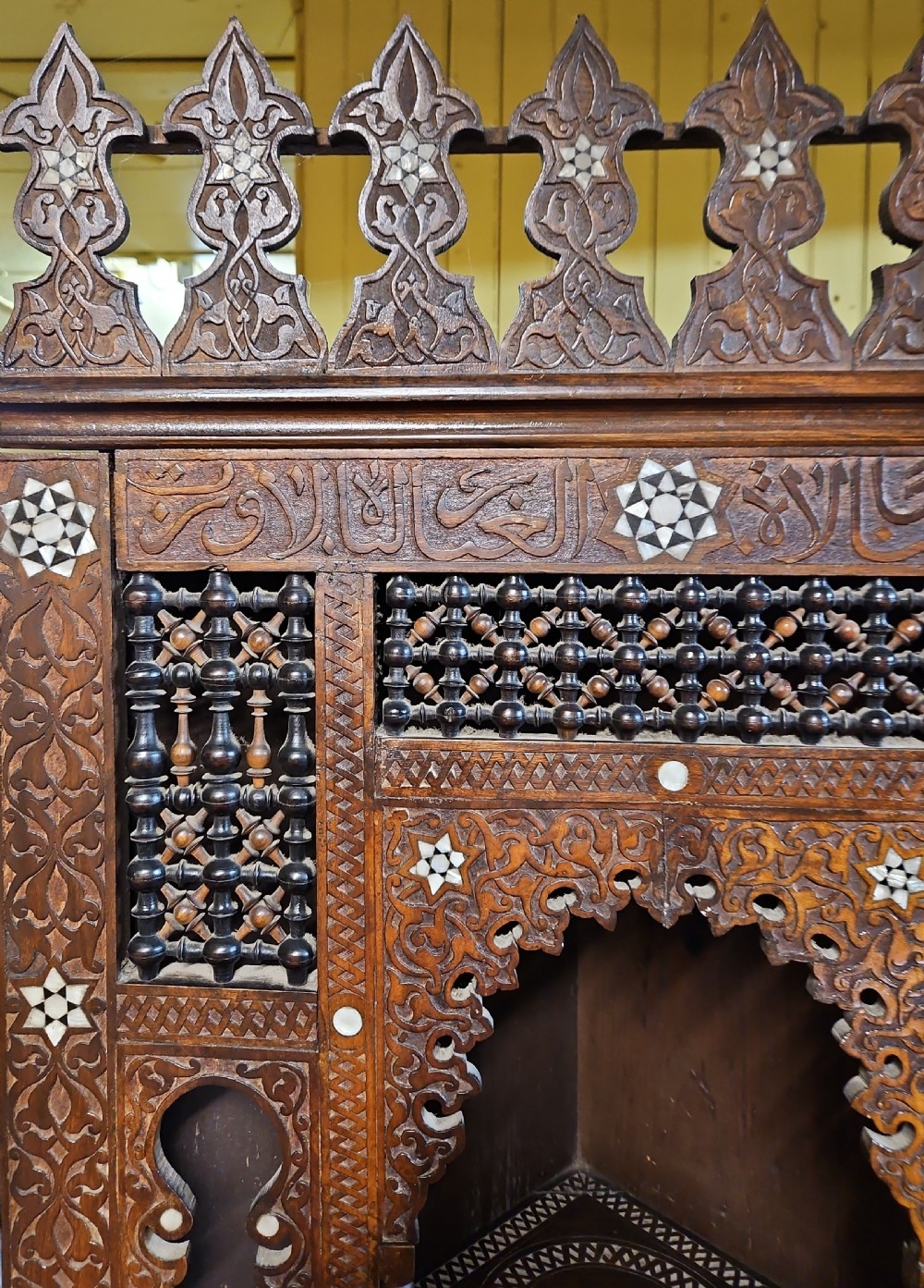 Ottoman inlaid corner cabinet.  View III