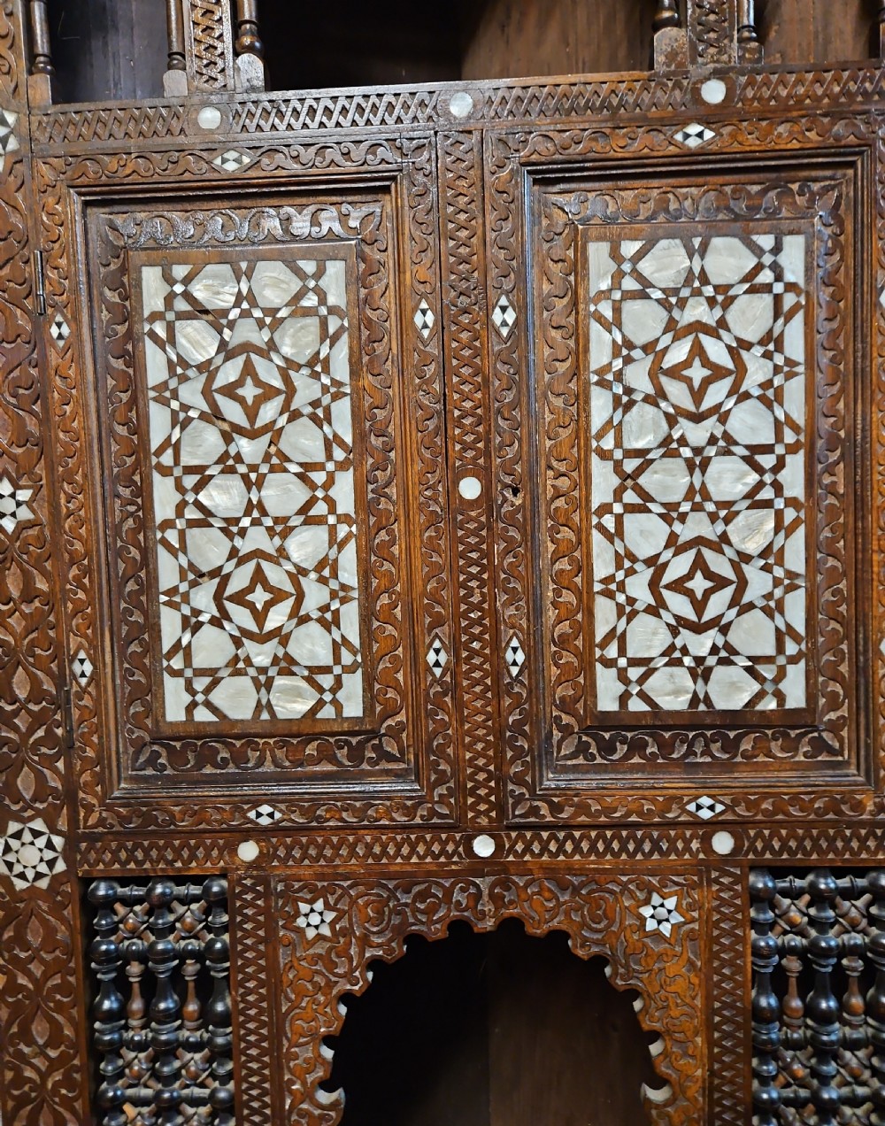 Ottoman inlaid corner cabinet.  View IV