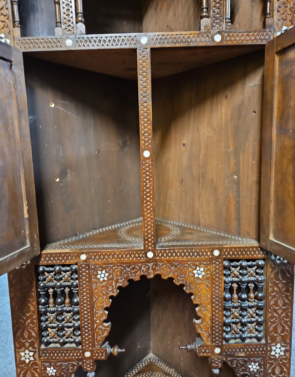 Ottoman inlaid corner cabinet.  View VII