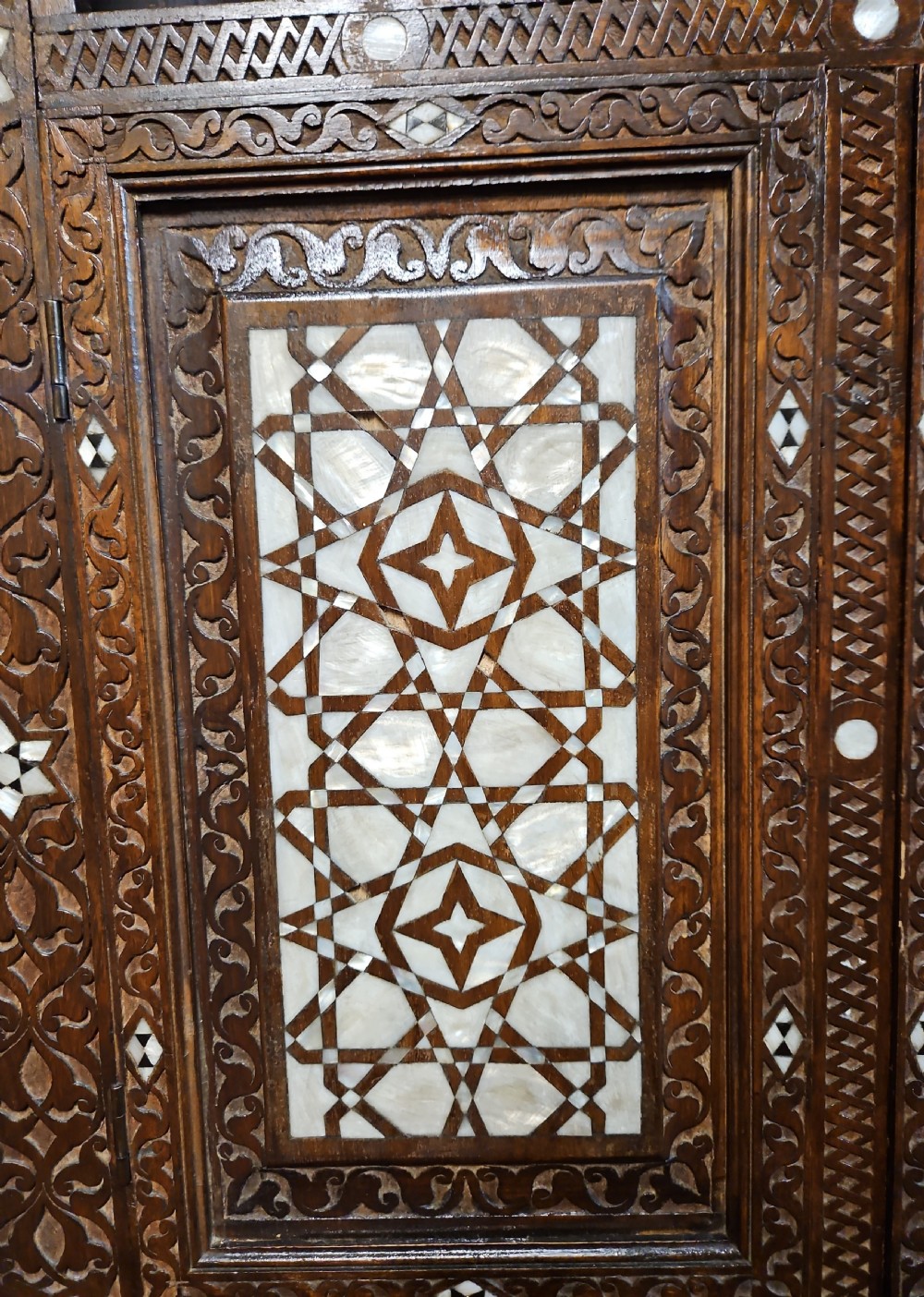 Ottoman inlaid corner cabinet.  View VIII