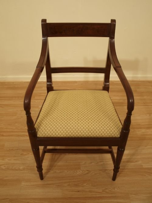 fig 1. A Mahogany Regency Period Arm/Desk Chair
