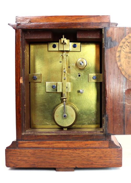 SMALL MANTEL CLOCK BY VICTORATHANASE PIERRET - ADDITIONAL PHOTO 4