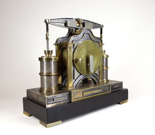 AUTOMATON BEAM ENGINE CLOCK BY ANDRE GUILMET - ADDITIONAL PHOTO 3