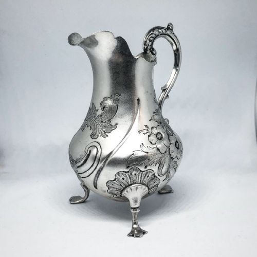 victorian provincial silver cream jug - CATEGORY: ANTIQUE SILVER - DATED VICTORIAN