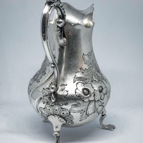 VICTORIAN PROVINCIAL SILVER CREAM JUG - ADDITIONAL PHOTO 1