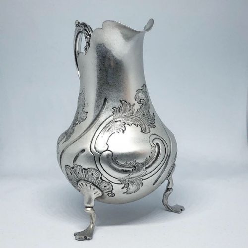 VICTORIAN PROVINCIAL SILVER CREAM JUG - ADDITIONAL PHOTO 2