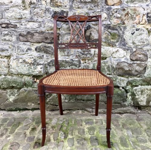 A PAIR OF LATE 19TH CENTURY SIDE CHAIRS AFTER GILLOWS - ADDITIONAL PHOTO 1