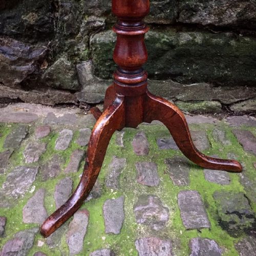 A REGENCY FRUITWOOD COUNTRY TRIPOD WINE TABLE - ADDITIONAL PHOTO 1