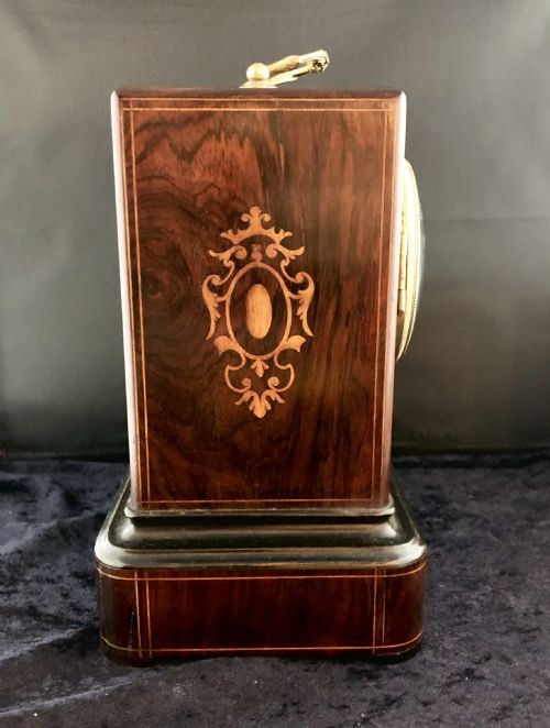 A LOUIS PHILIPPE ROSEWOOD MANTEL CLOCK - ADDITIONAL PHOTO 1