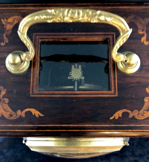A LOUIS PHILIPPE ROSEWOOD MANTEL CLOCK - ADDITIONAL PHOTO 2