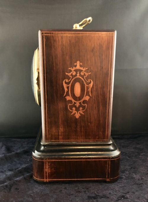 A LOUIS PHILIPPE ROSEWOOD MANTEL CLOCK - ADDITIONAL PHOTO 3