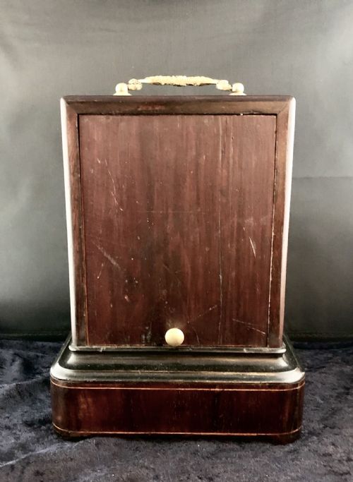 A LOUIS PHILIPPE ROSEWOOD MANTEL CLOCK - ADDITIONAL PHOTO 4